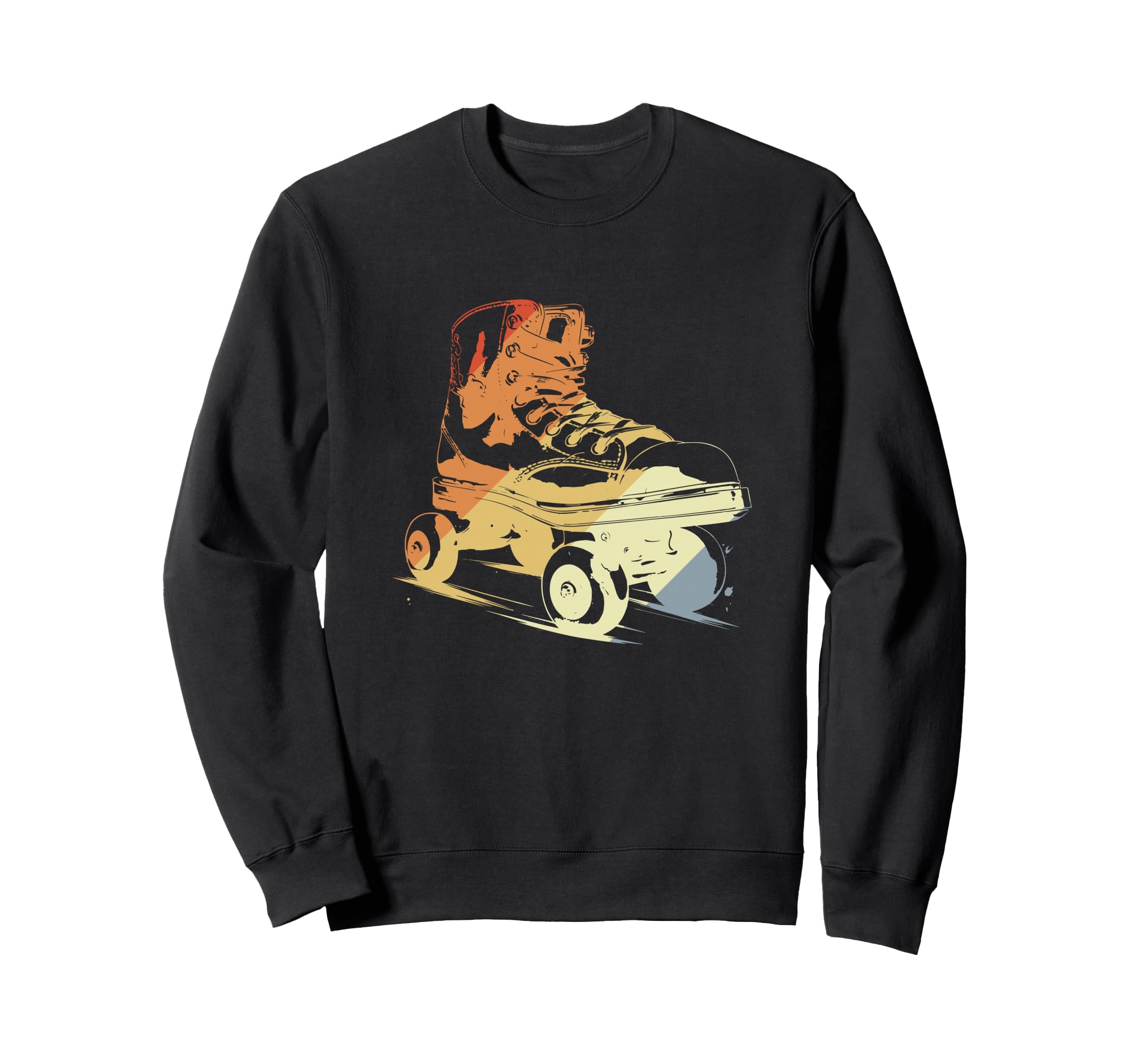 Roller Skates Drawing Sweatshirt - Minimalist Print for Adults - T-Shirt, Sweatshirt, Hoodie