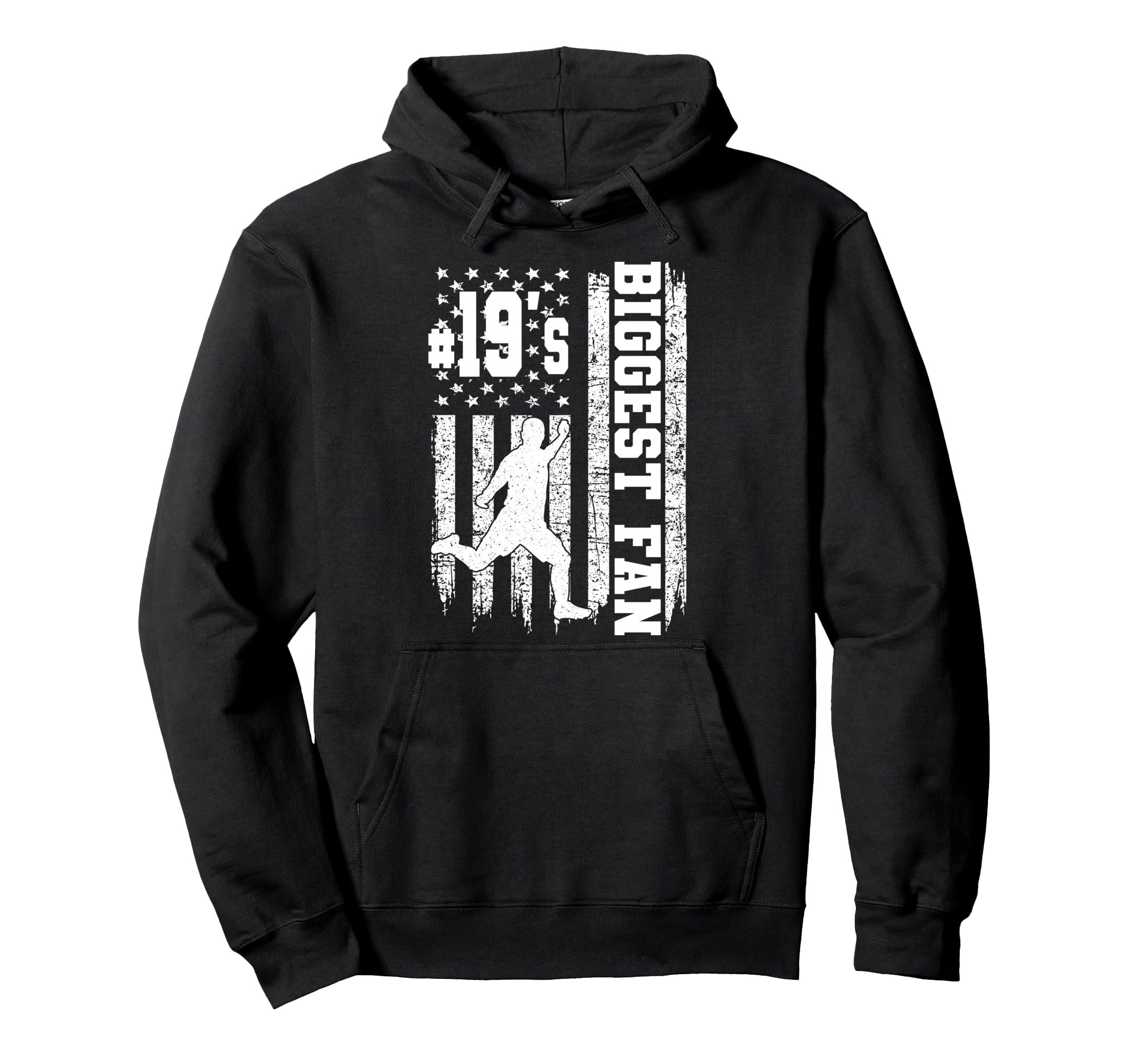 Soccer Biggest Fan Number 19 Proud Hoodie - Custom Art Print Unisex - T-Shirt, Sweatshirt, Hoodie