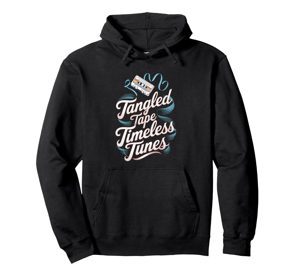 Tangled Tape Timeless Tunes Cassette Hoodie - Trendy Graphic for Adults - T-Shirt, Sweatshirt, Hoodie