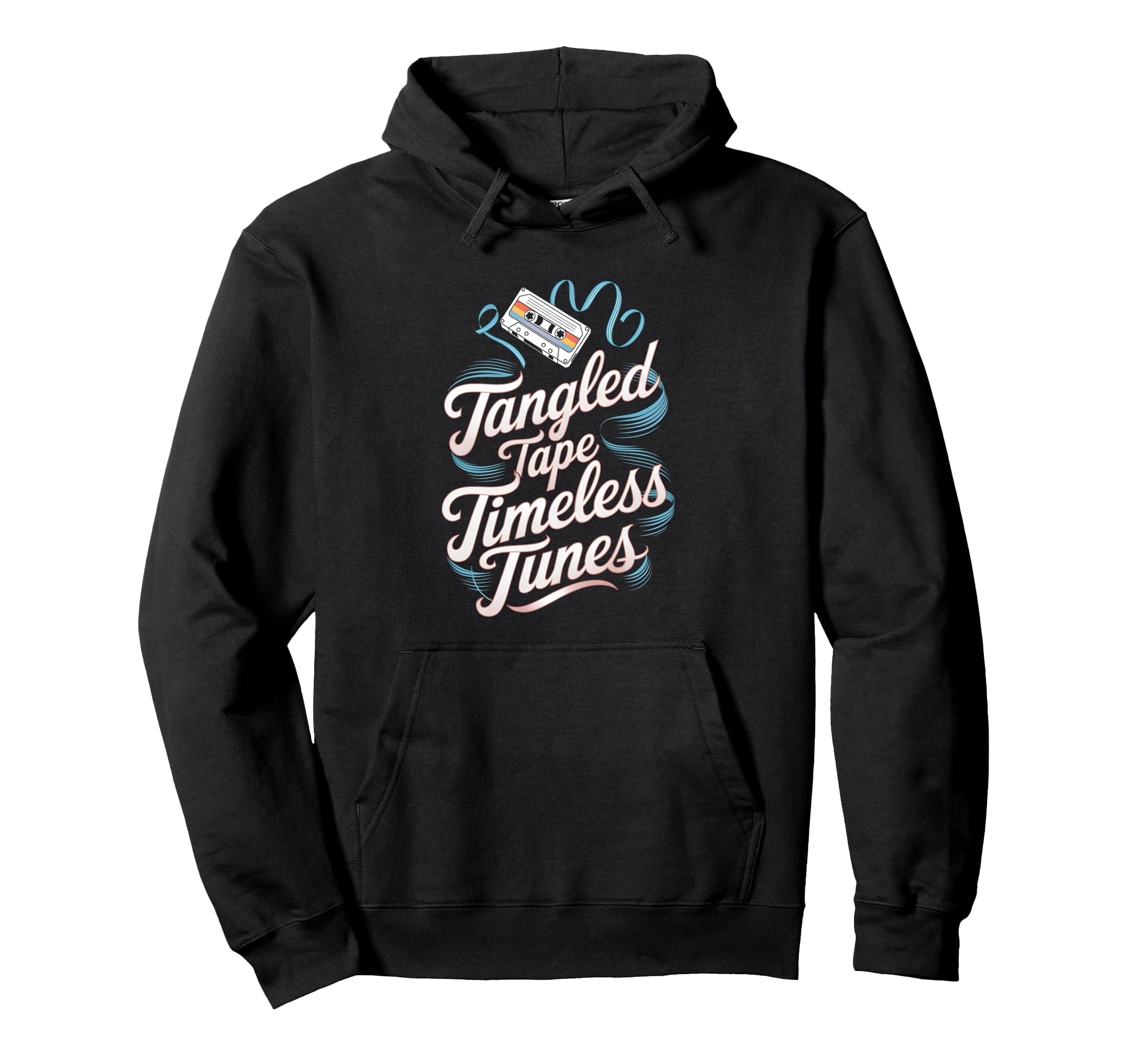 Tangled Tape Timeless Tunes Cassette Hoodie - Trendy Graphic for Adults - T-Shirt, Sweatshirt, Hoodie