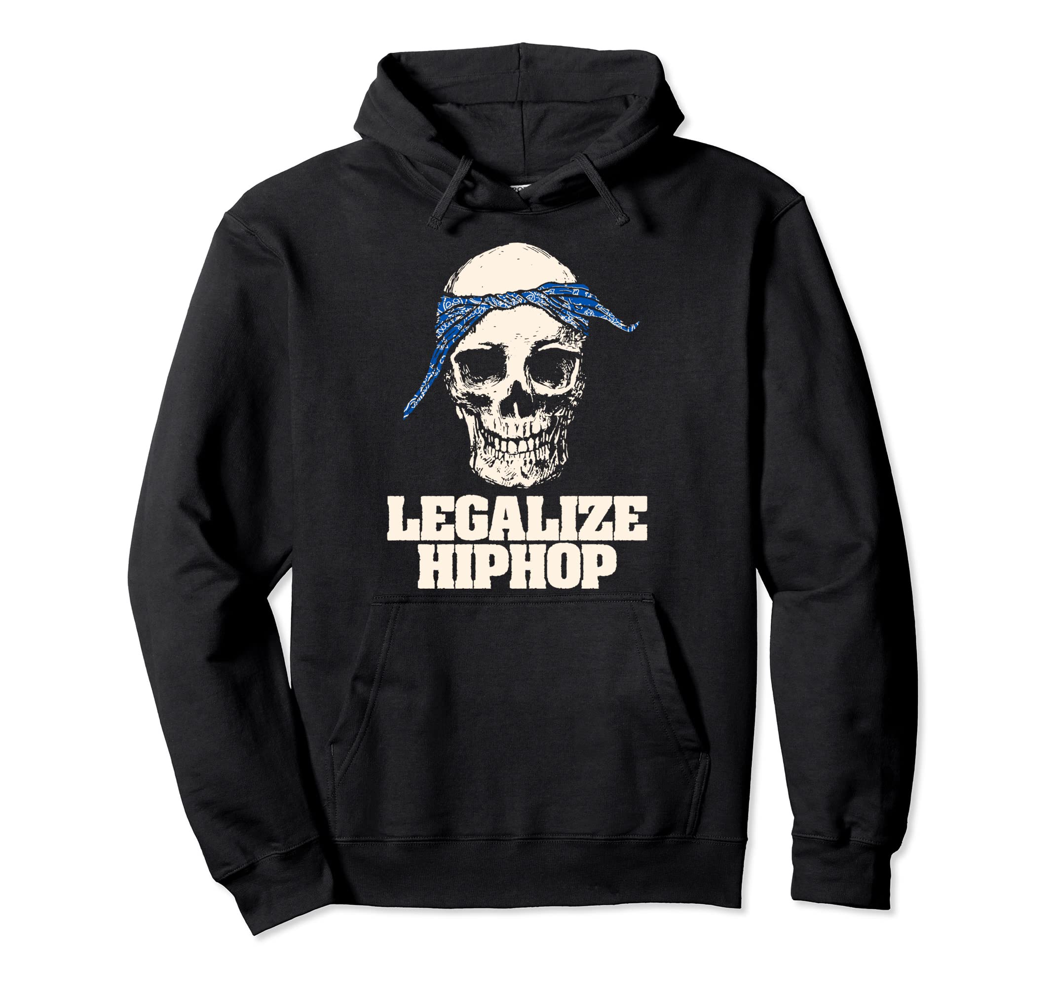 Legalize Hiphop Skull Do Rag Bandana Old Hoodie - Custom Art Print Unisex - T-Shirt, Sweatshirt, Hoodie