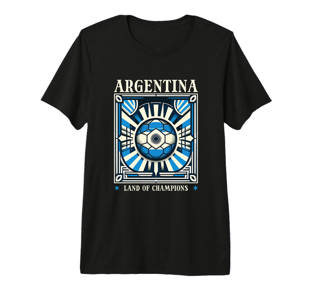 Argentina Land Champions Football T-Shirt - Custom Art Print Men Women - T-Shirt, Sweatshirt, Hoodie