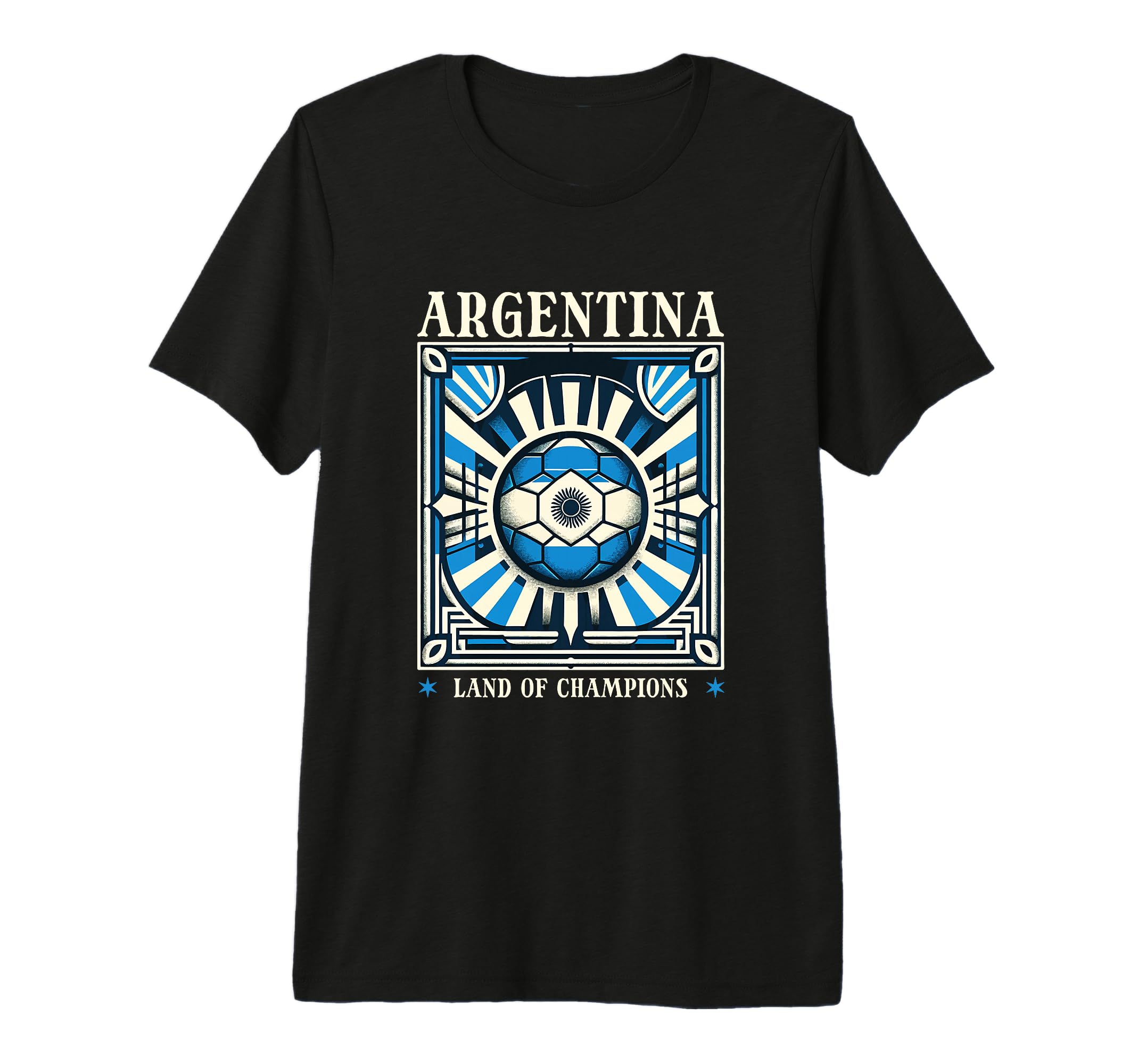 Argentina Land Champions Football T-Shirt - Custom Art Print Men Women - T-Shirt, Sweatshirt, Hoodie