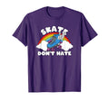 Lgbt Flag Rainbow Skate Dont Hate Roller T-Shirt - Graphic Print Unisex - T-Shirt, Sweatshirt, Hoodie