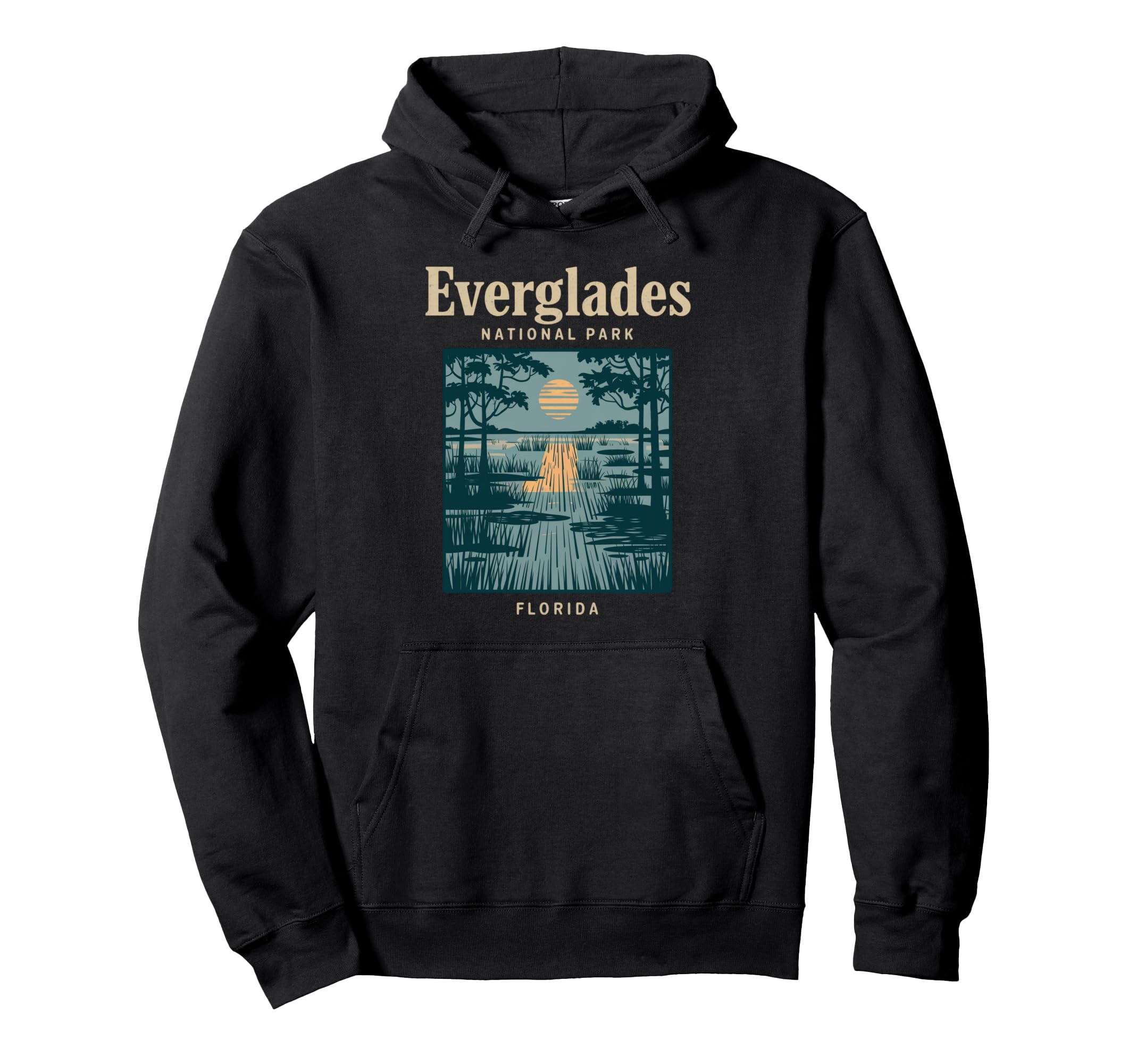 Everglades National Park Florida Hoodie - Streetwear Style for Adults - T-Shirt, Sweatshirt, Hoodie