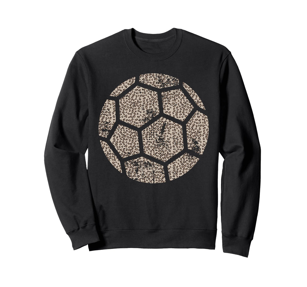 Leopard Soccer Lover Soccer Mom Mama Sweatshirt - Novelty Apparel Unisex - T-Shirt, Sweatshirt, Hoodie