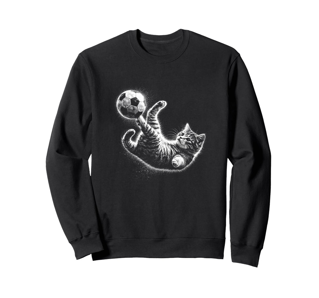 Soccer Cat Kitten Acrobatic Sweatshirt - Trendy Graphic for Adults - T-Shirt, Sweatshirt, Hoodie