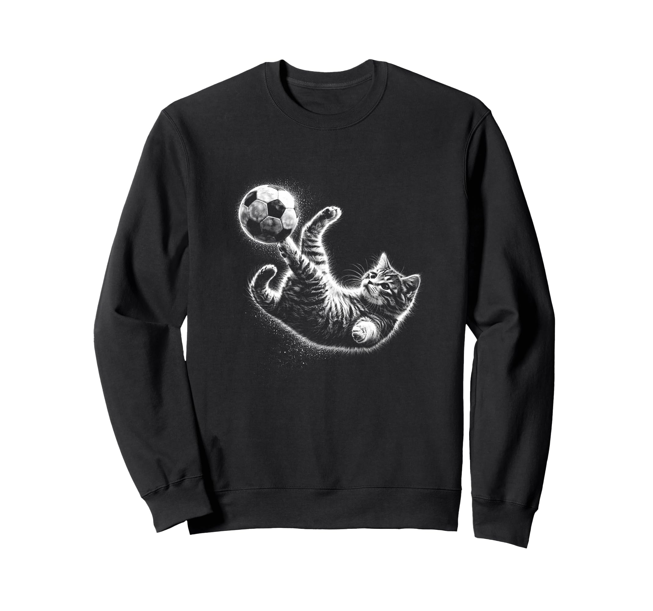 Soccer Cat Kitten Acrobatic Sweatshirt - Trendy Graphic for Adults - T-Shirt, Sweatshirt, Hoodie
