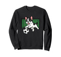Goalkeeper Puppy French Bulldogs Sweatshirt - Graphic Print for Adults - T-Shirt, Sweatshirt, Hoodie
