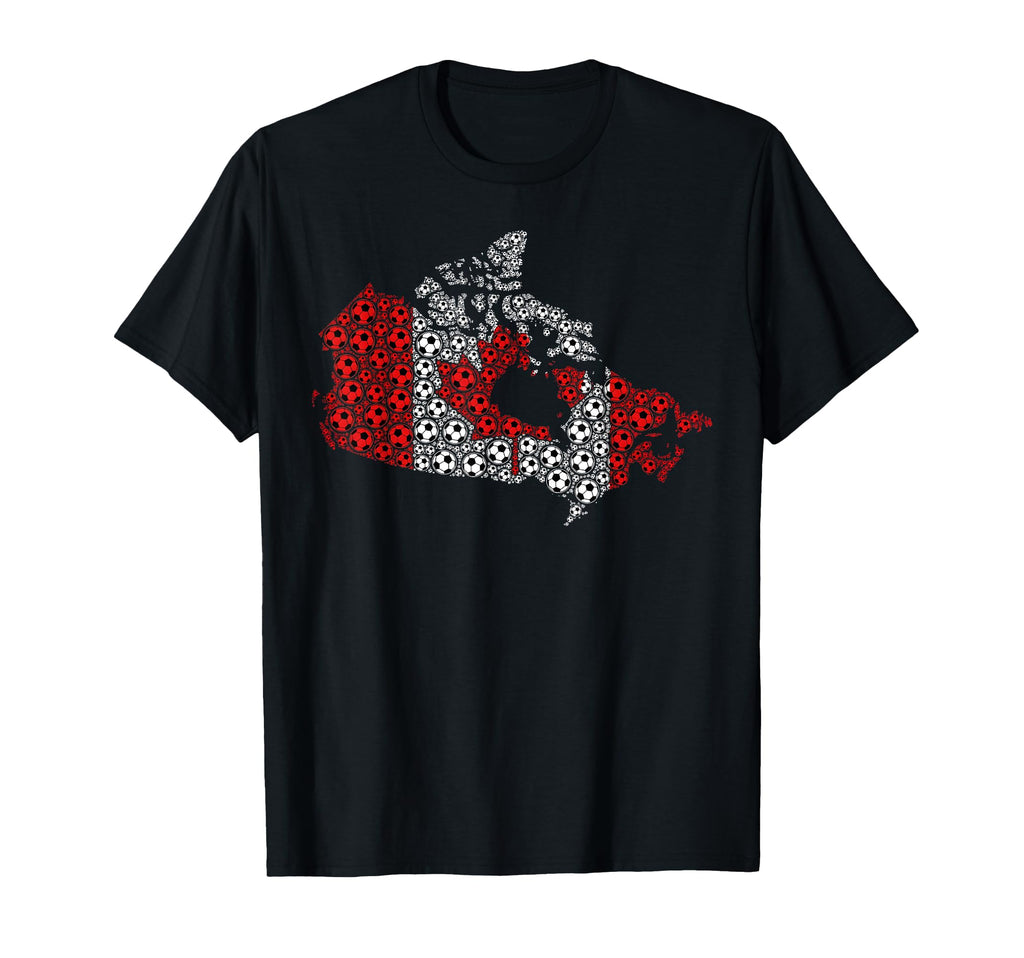 Canada Soccer Map Canadian Football T-Shirt - Graphic Print for Adults - T-Shirt, Sweatshirt, Hoodie