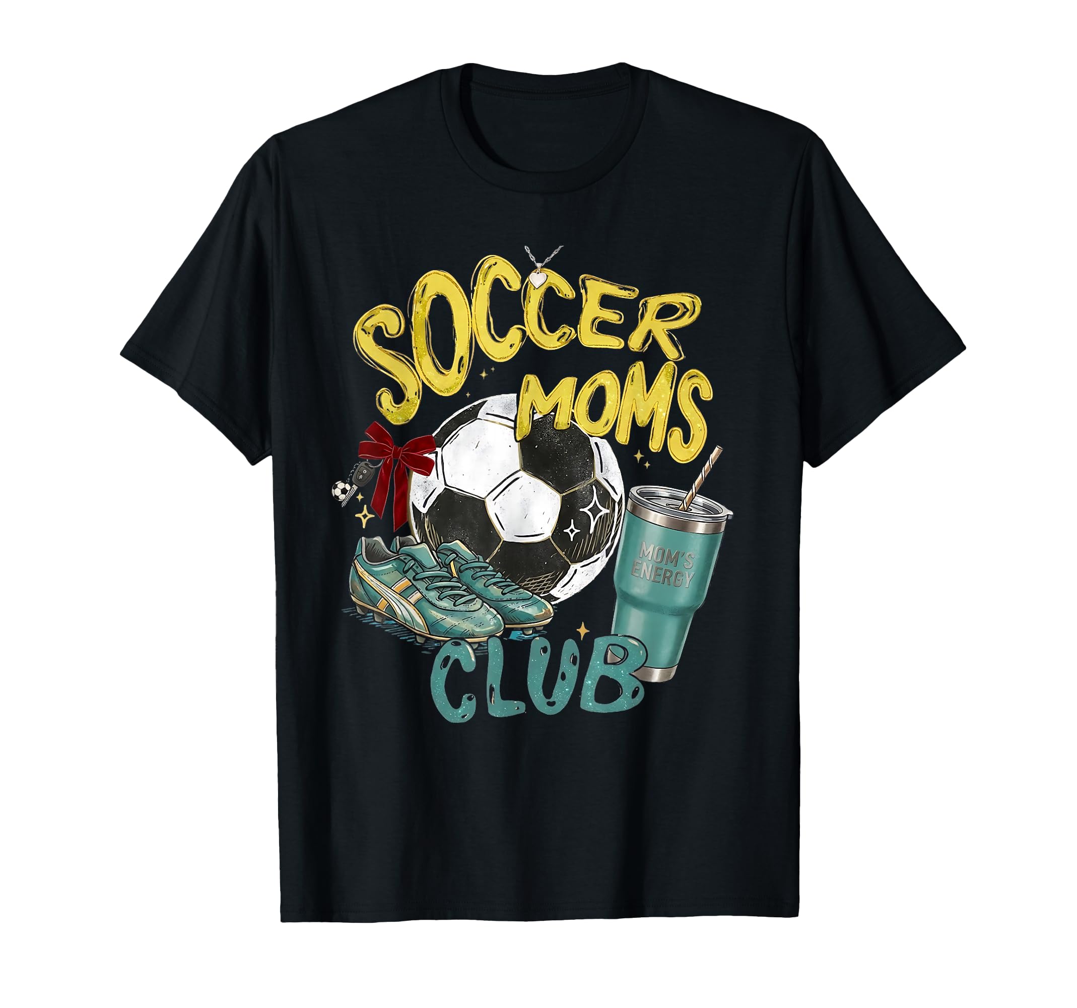 Soccer Moms Club Funny Sports Mom T-Shirt - Minimalist Print for Adults - T-Shirt, Sweatshirt, Hoodie