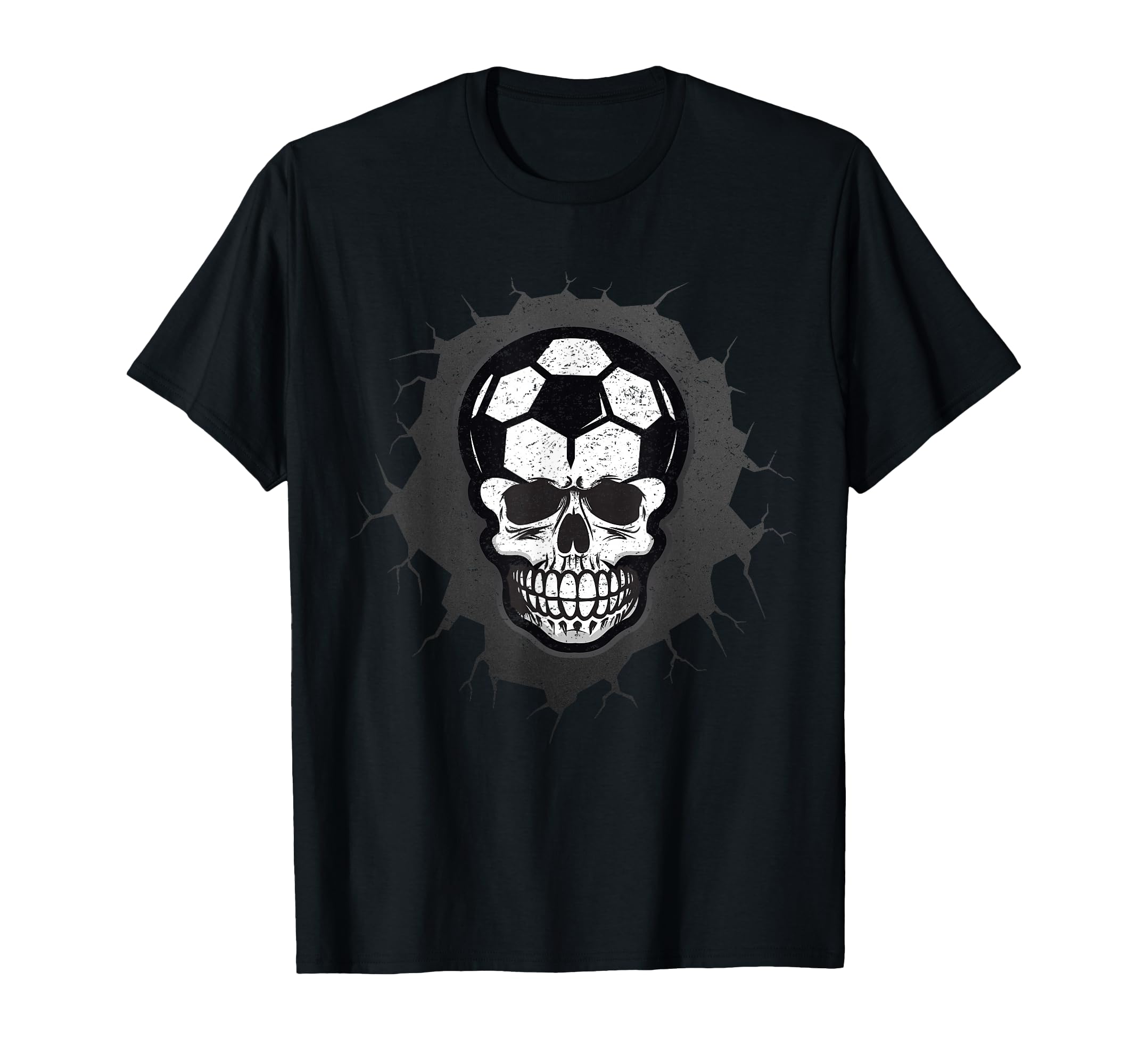 Soccer Skull Halloween Skeleton Sporty T-Shirt - Aesthetic Graphic Unisex - T-Shirt, Sweatshirt, Hoodie