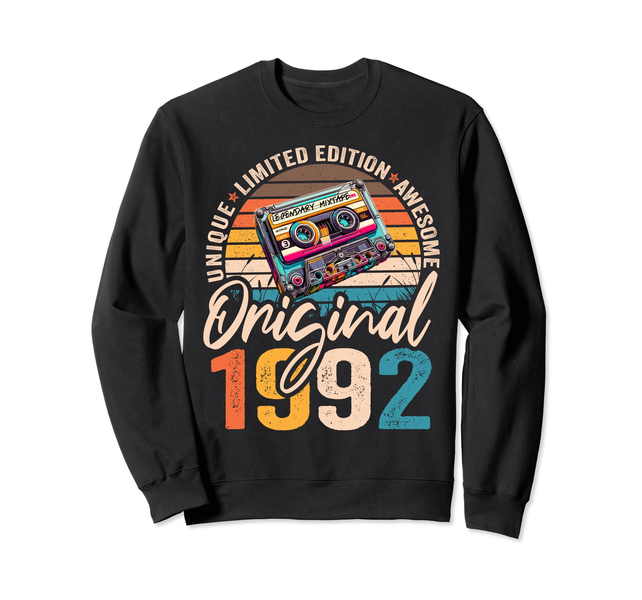1992 32Nd Birthday Cassette Tape 1992 Sweatshirt - Graphic Print Unisex - T-Shirt, Sweatshirt, Hoodie