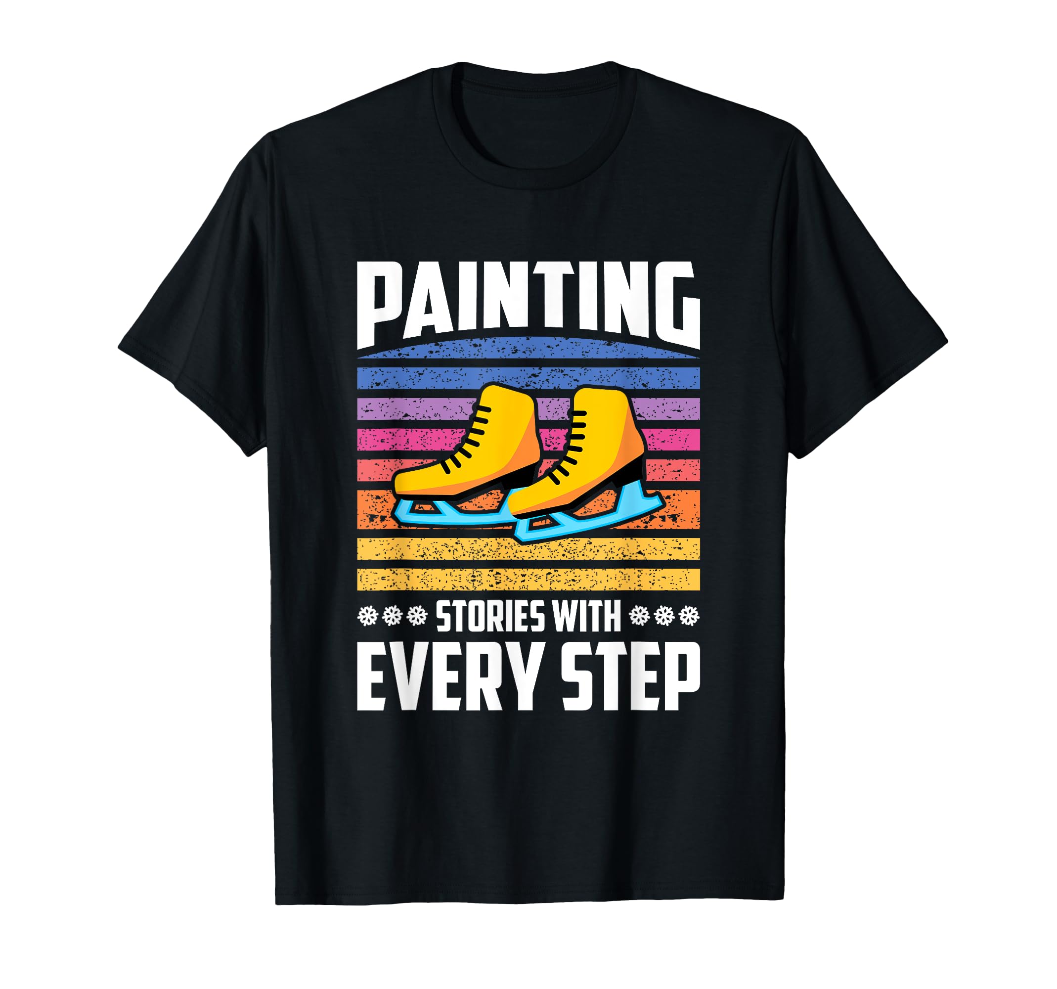 Ice Skater Roller Skate Frozen Skating T-Shirt - Aesthetic Graphic Unisex - T-Shirt, Sweatshirt, Hoodie