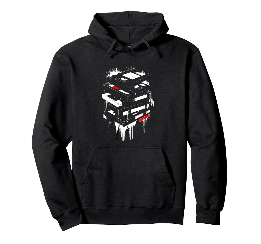 Vhs Tapes 70S 80S 90S Cassette Lover Hoodie - Aesthetic Graphic Unisex - T-Shirt, Sweatshirt, Hoodie