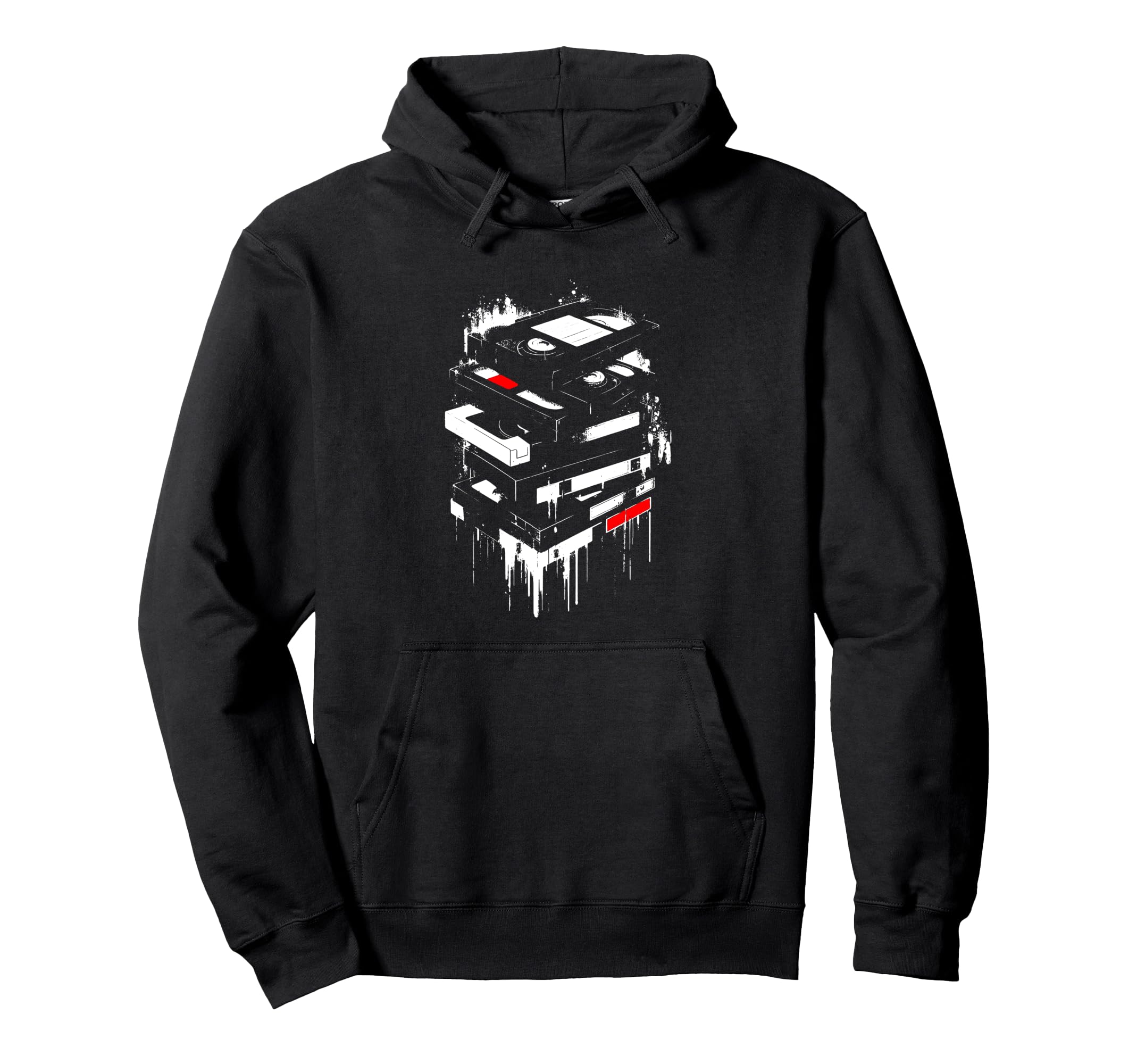Vhs Tapes 70S 80S 90S Cassette Lover Hoodie - Aesthetic Graphic Unisex - T-Shirt, Sweatshirt, Hoodie