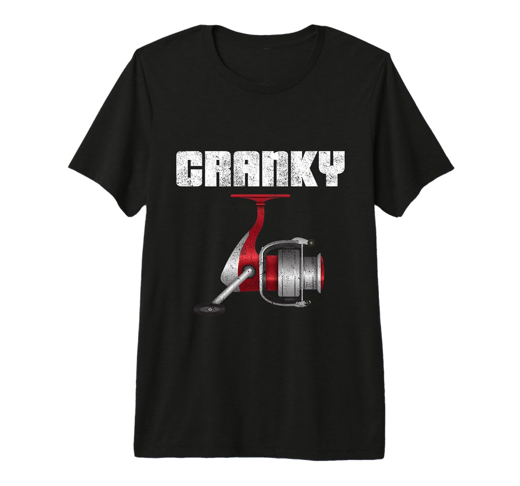Funny Fishing Cranky Fishing Reel Fish Tri T-Shirt - Trendy Graphic Unisex - T-Shirt, Sweatshirt, Hoodie