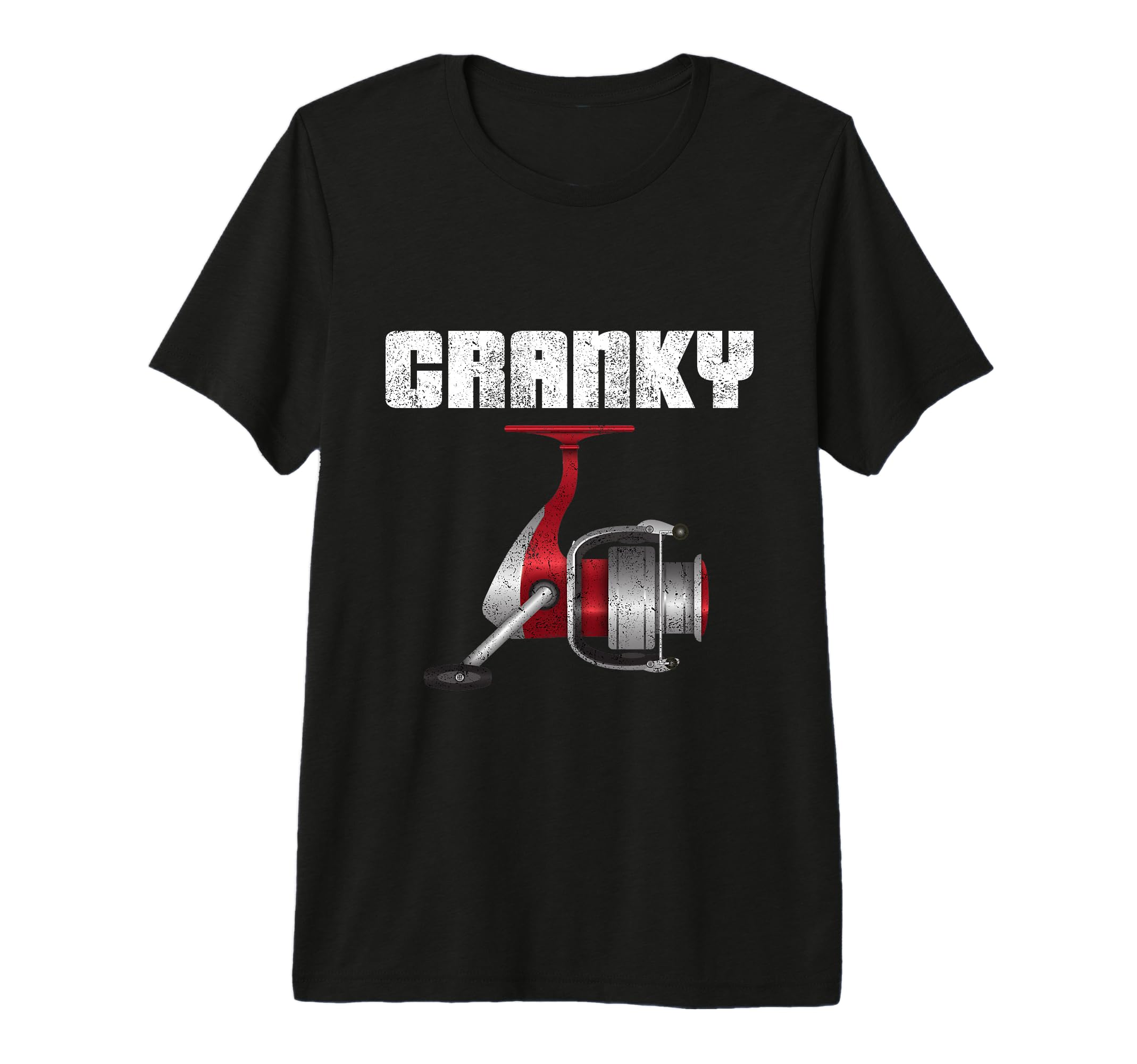 Funny Fishing Cranky Fishing Reel Fish Tri T-Shirt - Trendy Graphic Unisex - T-Shirt, Sweatshirt, Hoodie