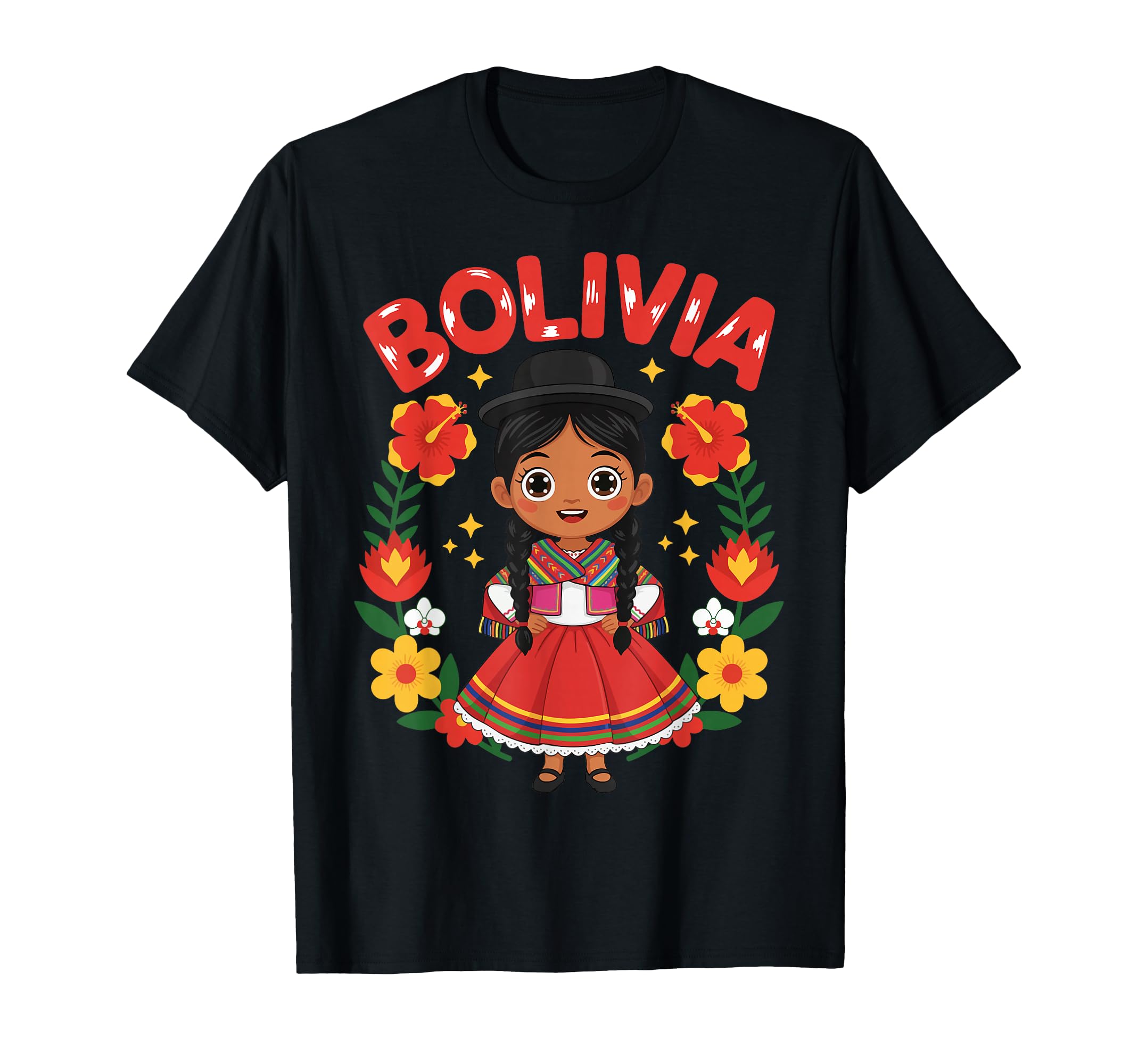 Bolivia Bolivian Traditional Dress T-Shirt - Aesthetic Graphic Unisex - T-Shirt, Sweatshirt, Hoodie