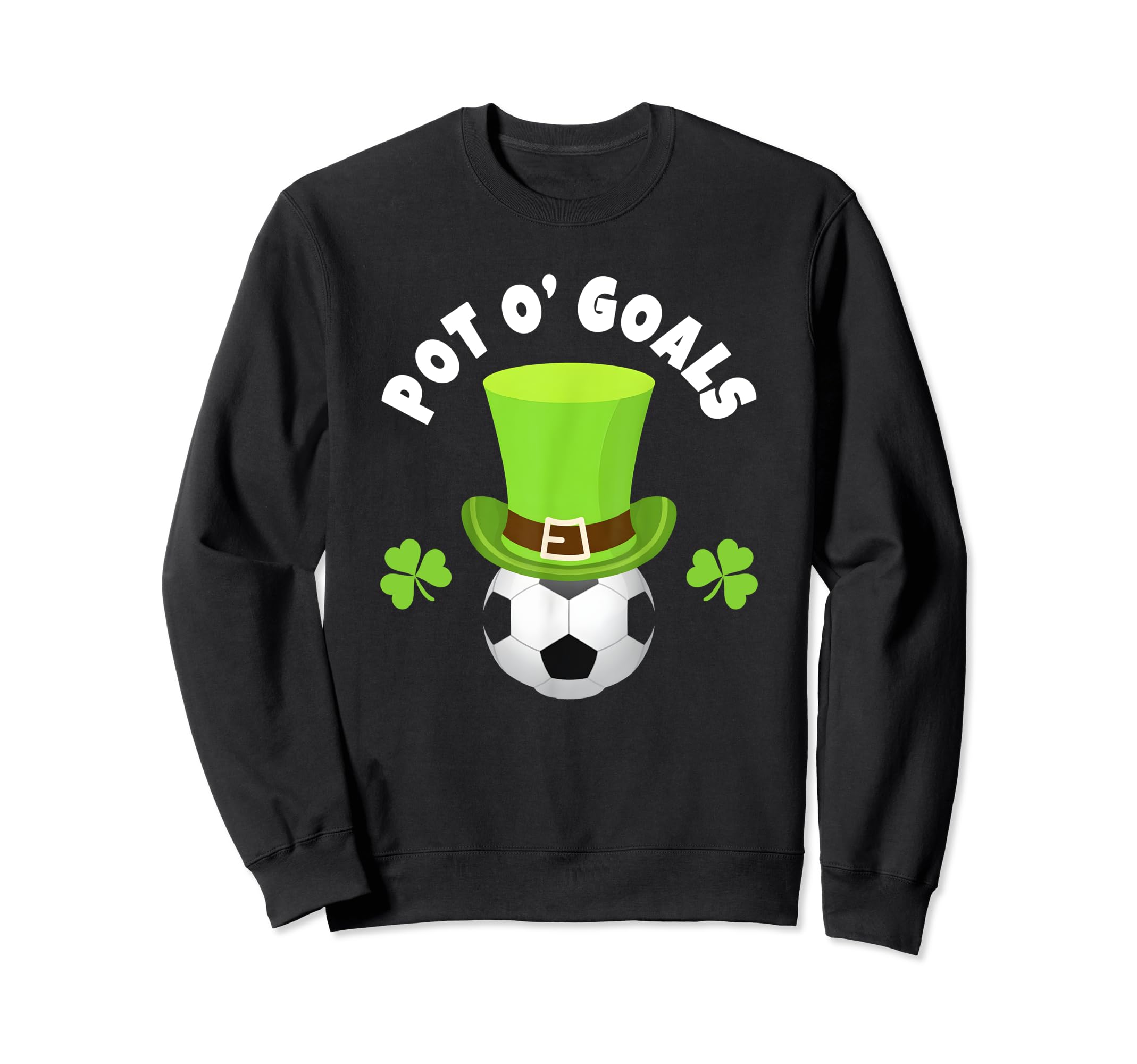 Soccer Team Striker St Patricks Day Hoodie - Custom Art Print Unisex - T-Shirt, Sweatshirt, Hoodie