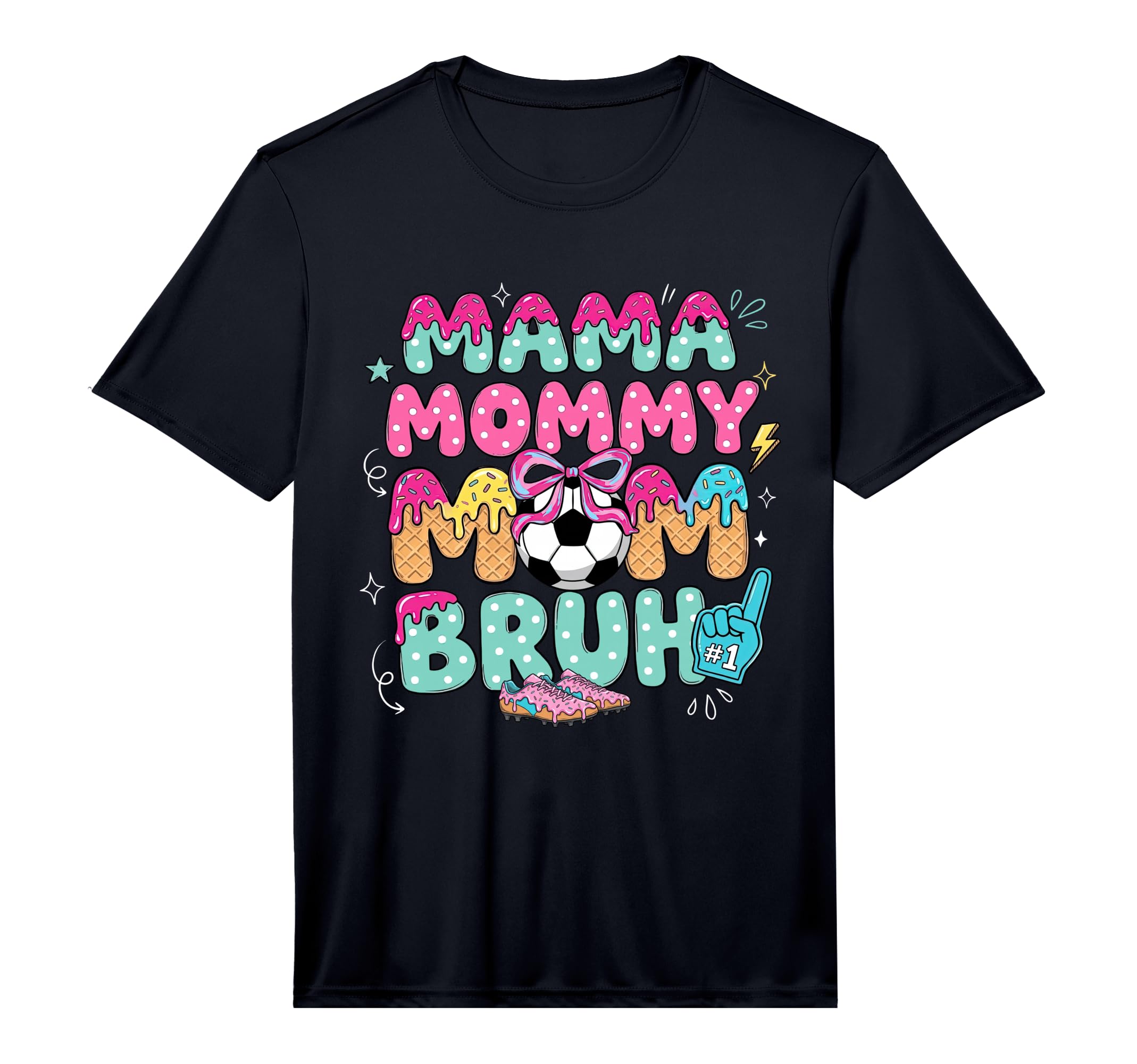 Mens Mama Mommy Soccer Mom Bruh Ice T-Shirt - Casual Everyday Wear Unisex - T-Shirt, Sweatshirt, Hoodie