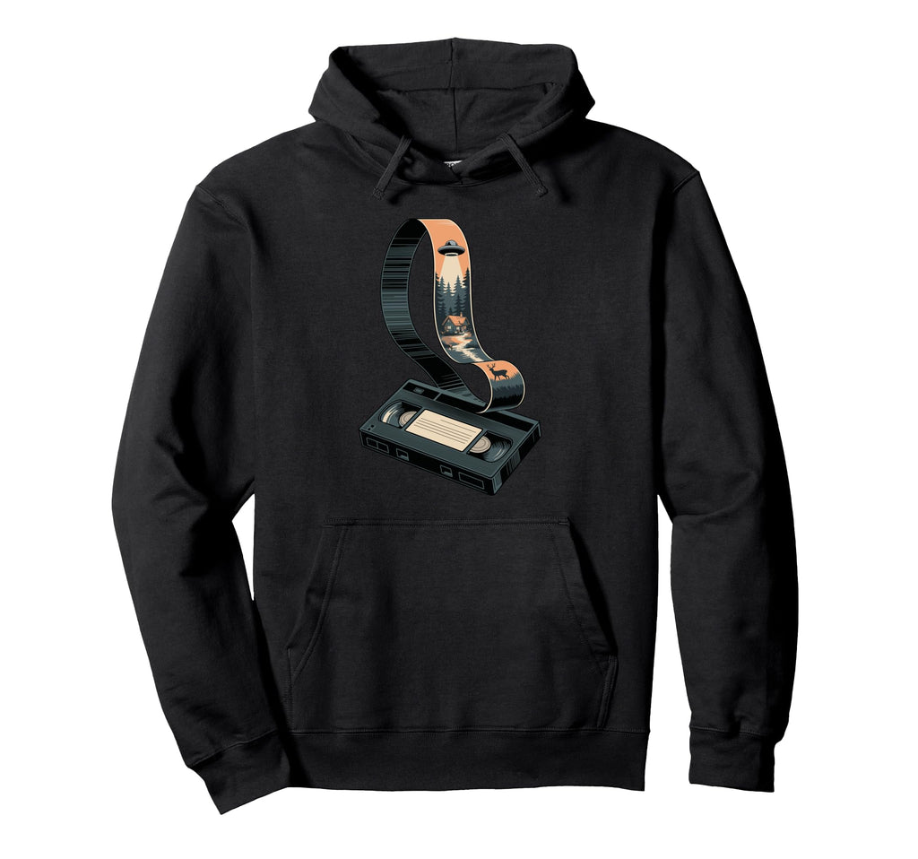 Multiple Exposure Art Cassette Player Music Hoodie - Trendy Graphic Unisex - T-Shirt, Sweatshirt, Hoodie