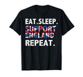 2018 Eat Sleep Support England Soccer T-Shirt - Minimalist Print Men Women - T-Shirt, Sweatshirt, Hoodie