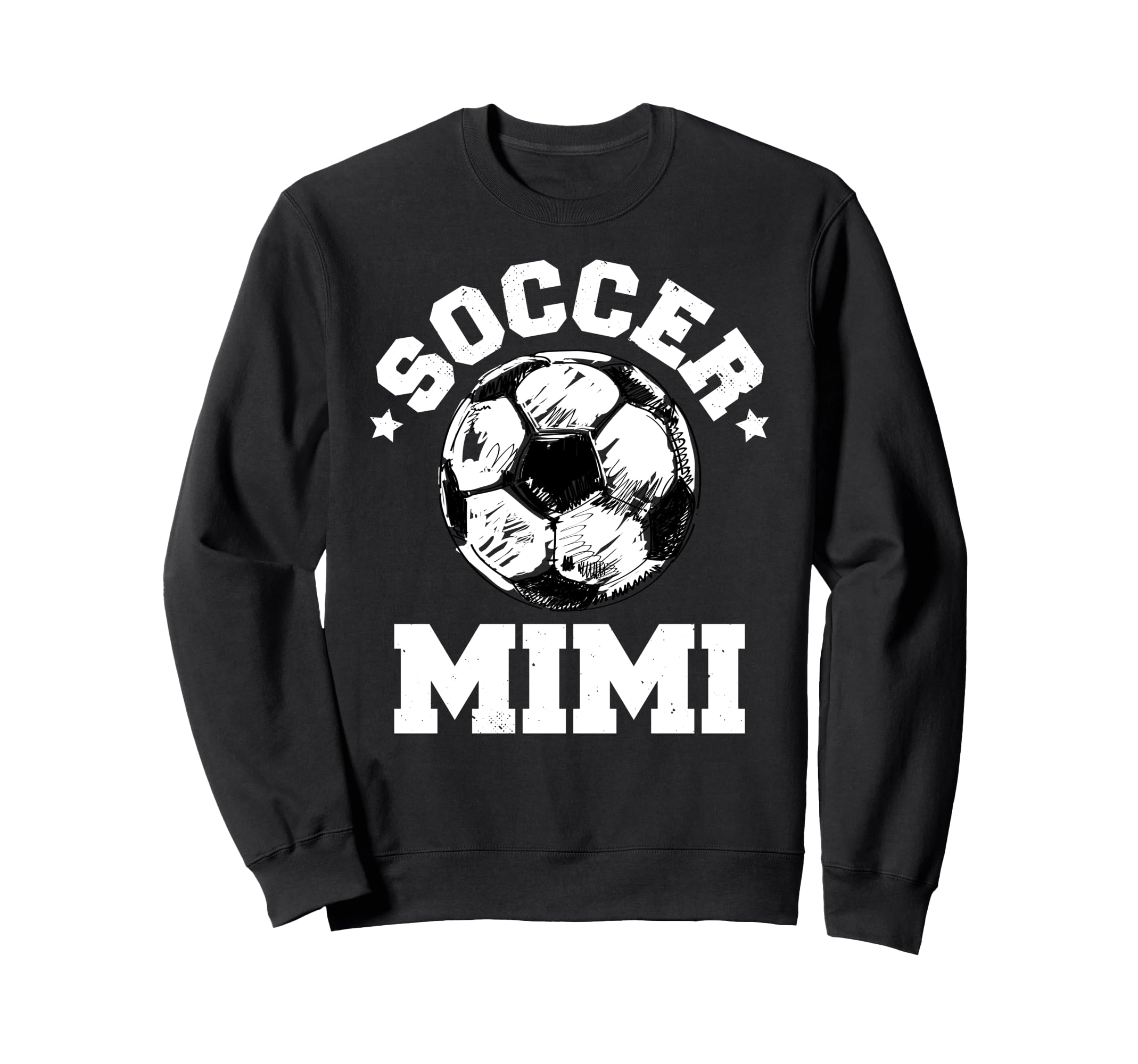 Soccer Mimi Soccer Ball Distressed Sweatshirt - Fun Novelty Design Unisex - T-Shirt, Sweatshirt, Hoodie