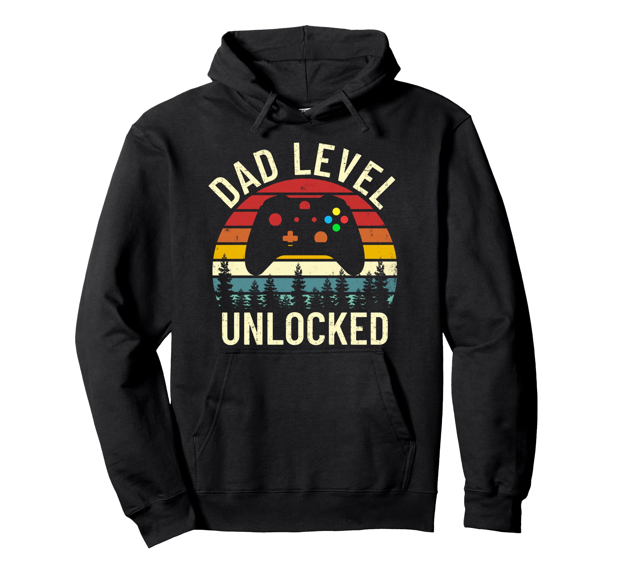 Dad Level Unlocked Funny Gamer New Daddy Hoodie - Novelty Apparel Unisex - T-Shirt, Sweatshirt, Hoodie