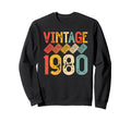 1980 Birthyear Birthday Cassette Tape Sweatshirt - Graphic Print Unisex - T-Shirt, Sweatshirt, Hoodie