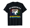 My Daughter Is Soccer Keeper Mom T-Shirt - Minimalist Print Men Women - T-Shirt, Sweatshirt, Hoodie