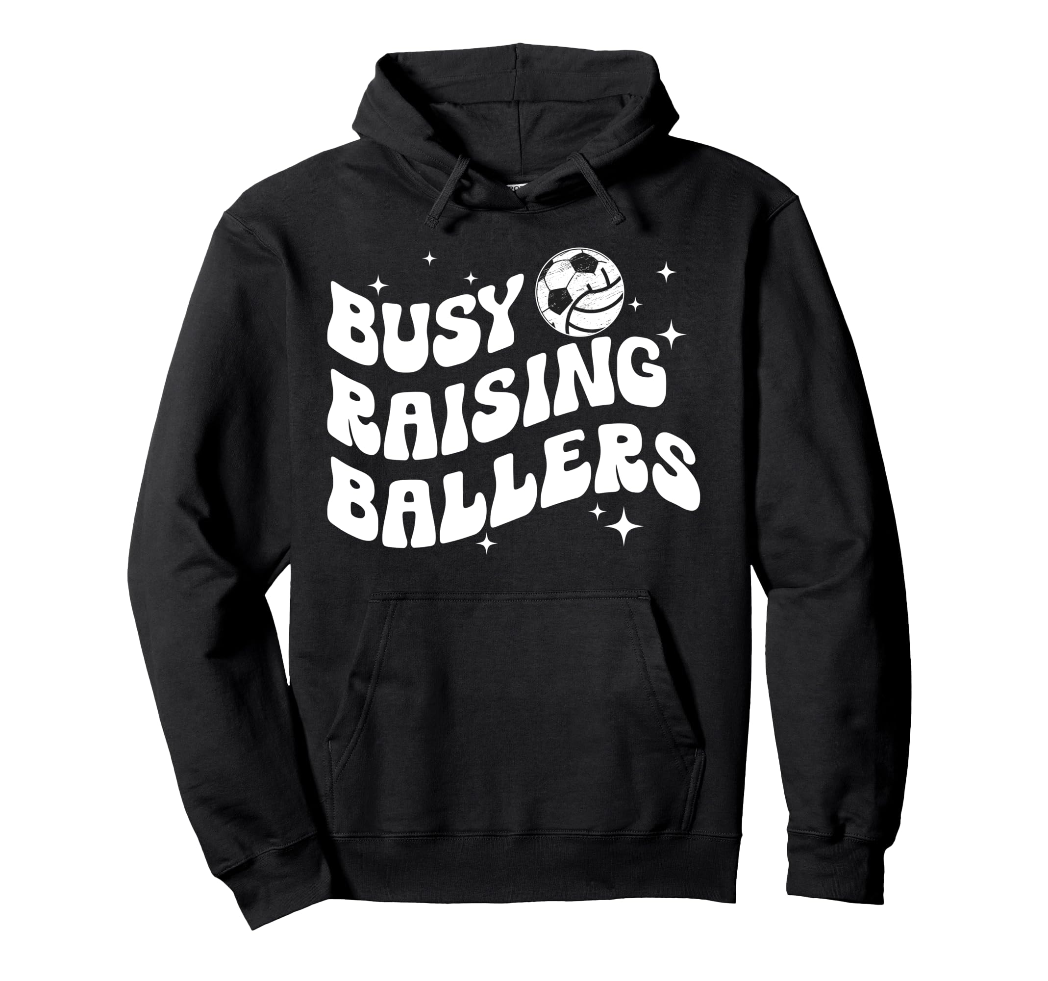 Busy Raising Ballers Volleyball Soccer Mom Hoodie - Minimalist Print Unisex - T-Shirt, Sweatshirt, Hoodie