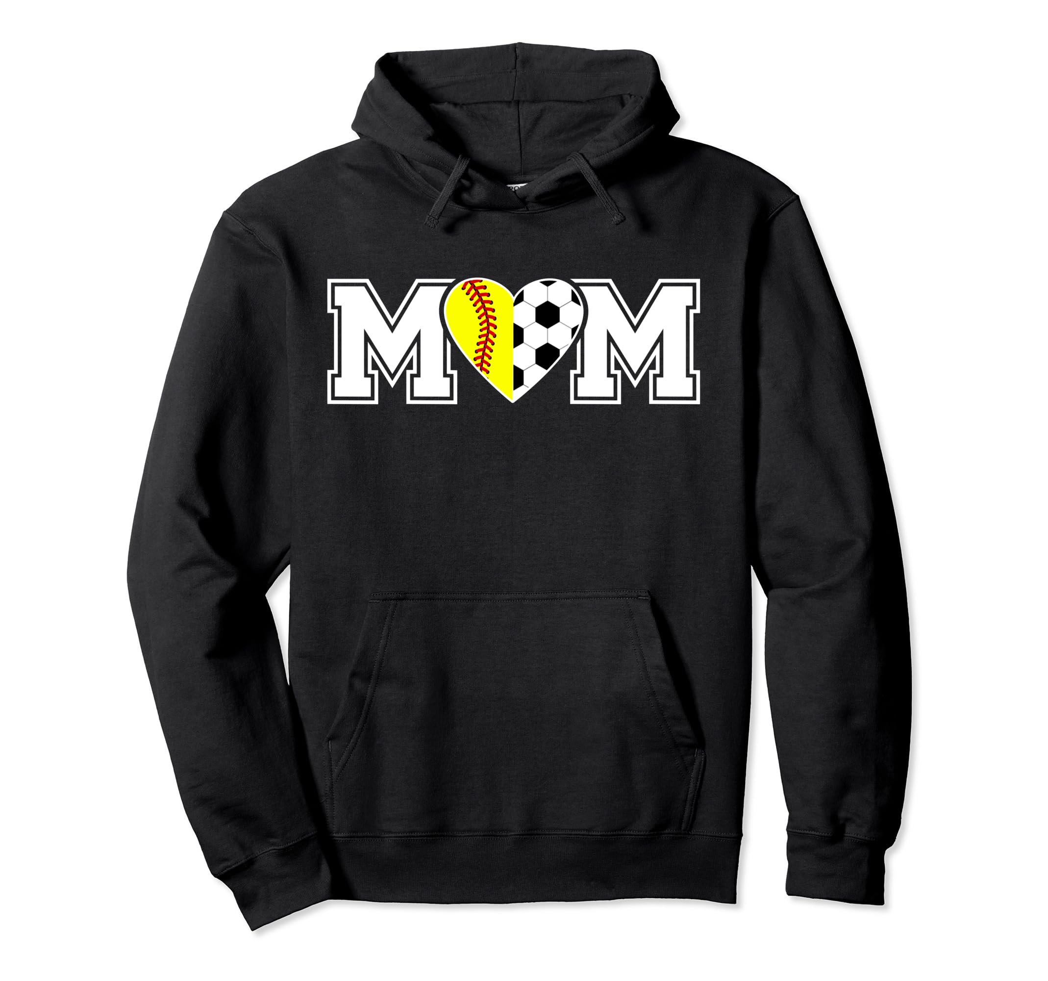 Softball Soccer Mom Soccer Softball Hoodie - Streetwear Style for Adults - T-Shirt, Sweatshirt, Hoodie
