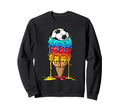 Summer Soccer Drip Ice Cream Sweatshirt - Aesthetic Graphic for Adults - T-Shirt, Sweatshirt, Hoodie