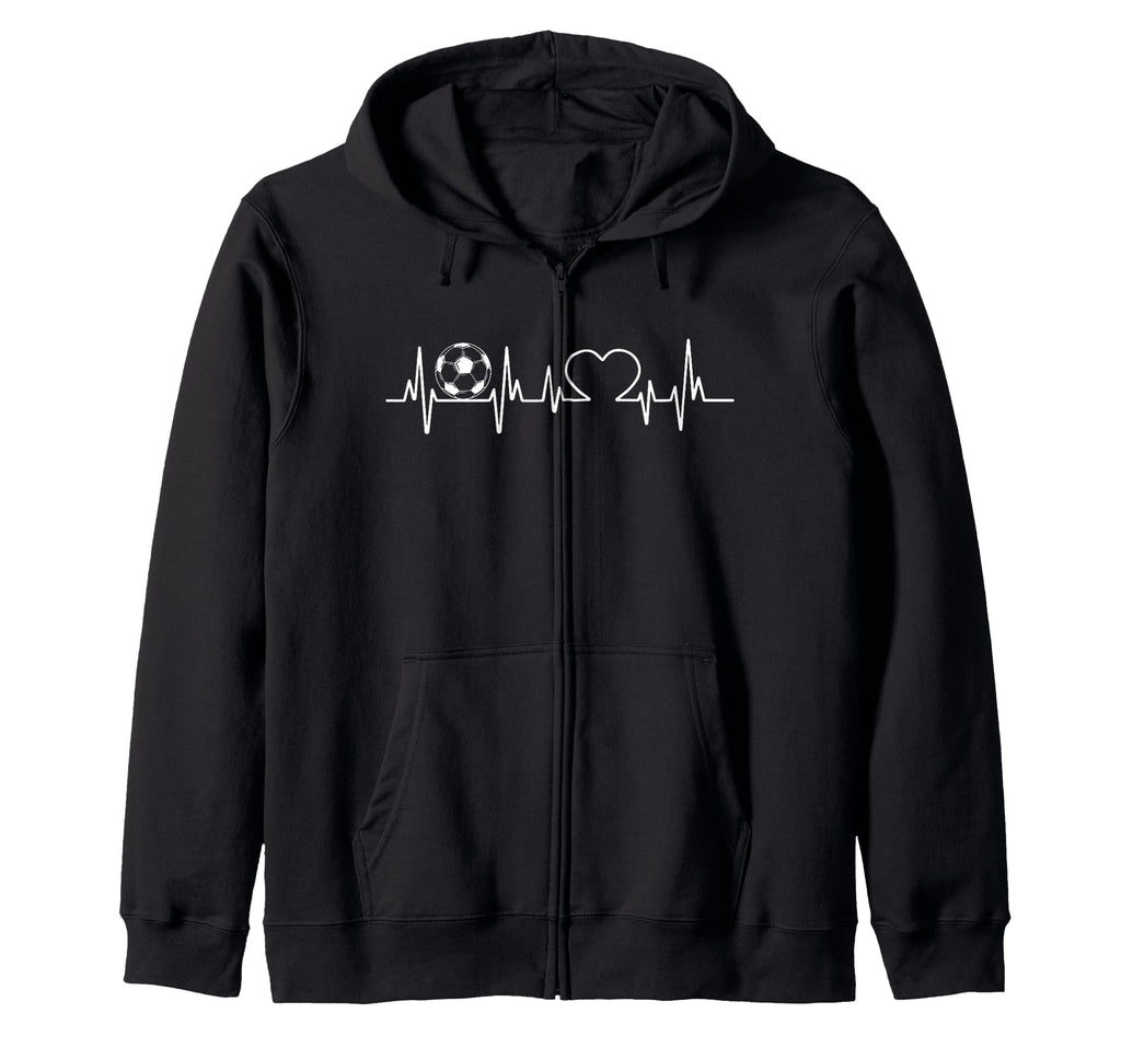 Soccer Heart Beat Pulse Play Sports Sweatshirt - Unique Graphic for Adults - T-Shirt, Sweatshirt, Hoodie