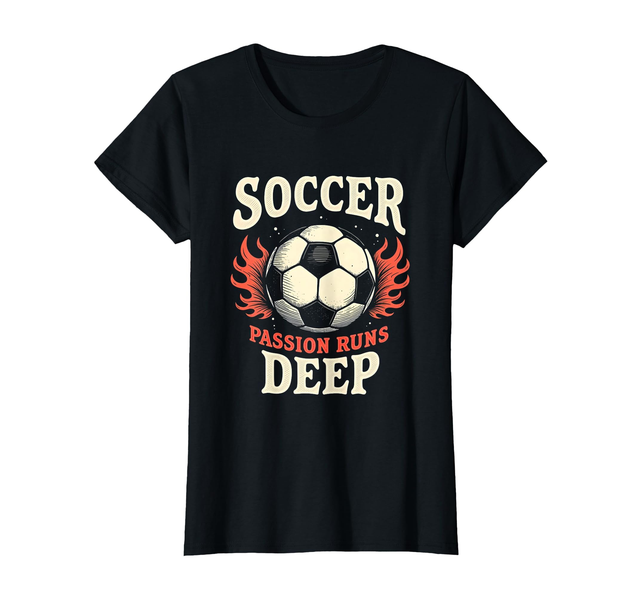 Soccer Passion Runs Deep T-Shirt - Custom Art Print Men Women - T-Shirt, Sweatshirt, Hoodie