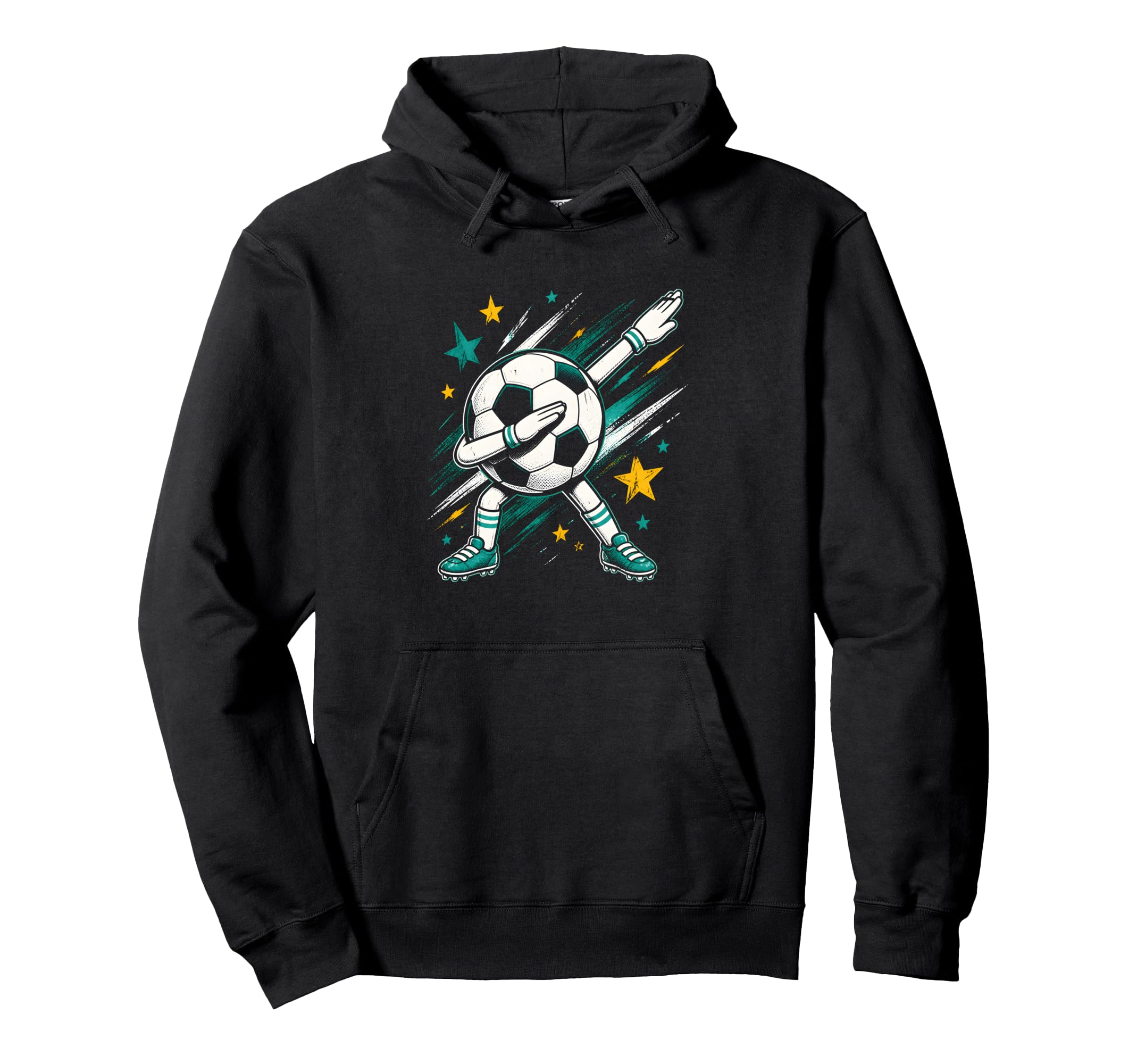 Dabbing Soccer Ball Hoodie - Casual Everyday Wear for Adults - T-Shirt, Sweatshirt, Hoodie