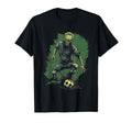 Zombie Soccer Player Halloween T-Shirt - Minimalist Print for Adults - T-Shirt, Sweatshirt, Hoodie
