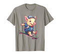 Skateboarding Pig Skateboard T-Shirt - Minimalist Print Unisex - T-Shirt, Sweatshirt, Hoodie