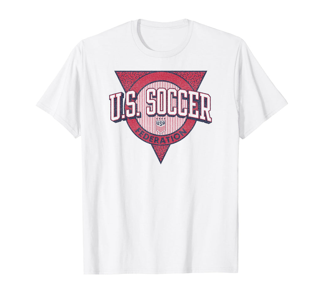 U S Soccer Triblock White Uswnt T-Shirt - Aesthetic Graphic Unisex - T-Shirt, Sweatshirt, Hoodie