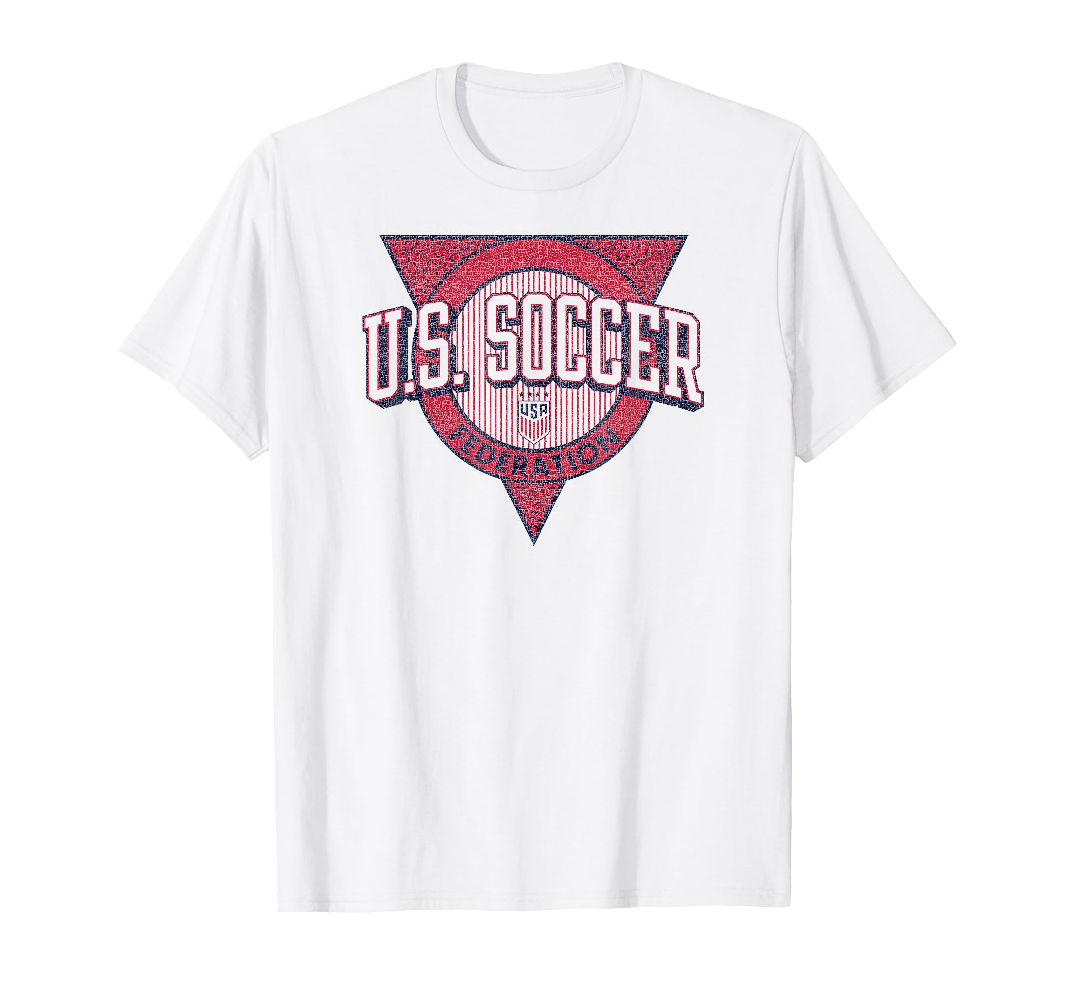 U S Soccer Triblock White Uswnt T-Shirt - Aesthetic Graphic Unisex - T-Shirt, Sweatshirt, Hoodie