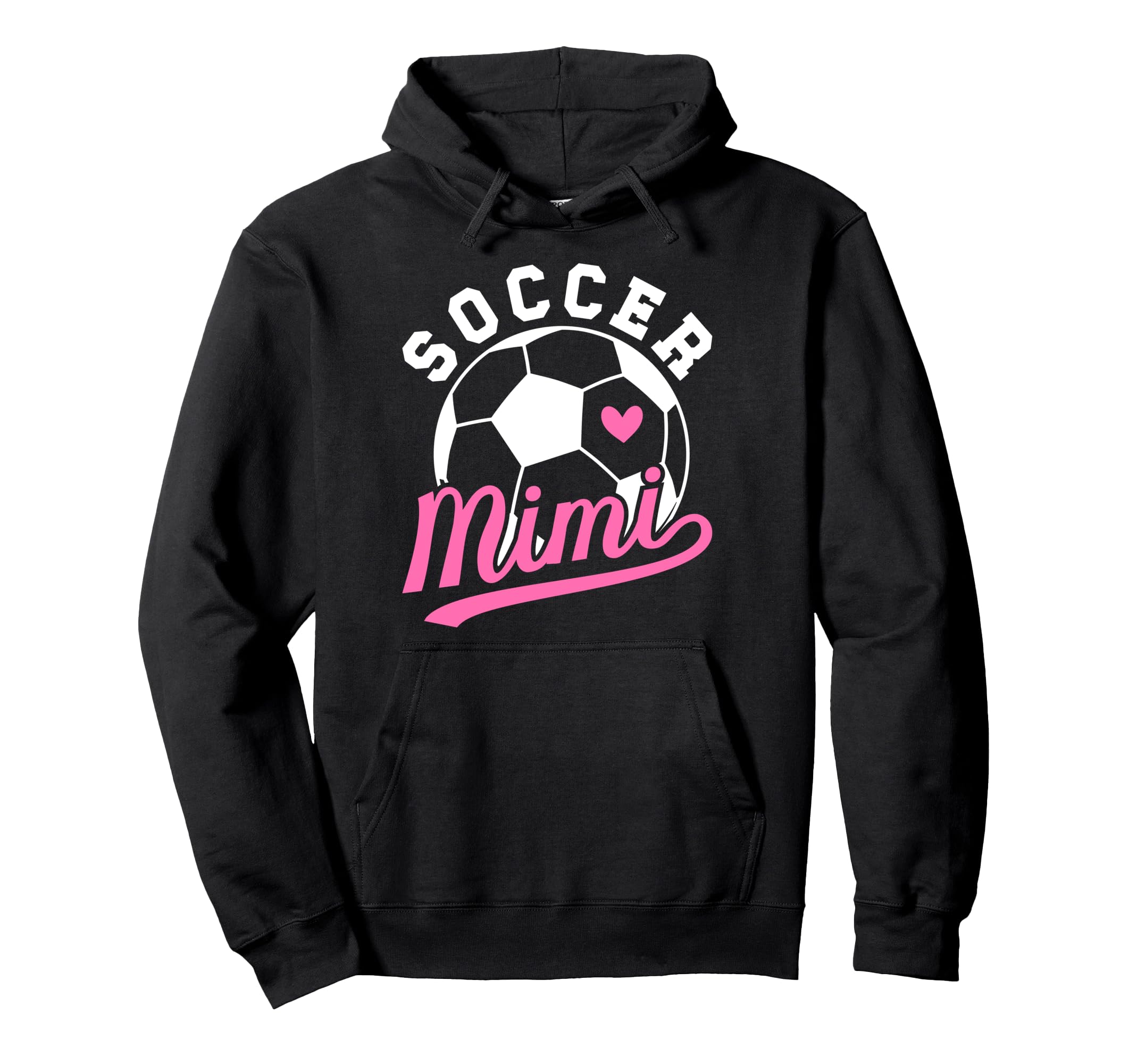 Soccer Mimi Heart Grandma Mimi Soccer Hoodie - Casual Everyday Wear Unisex - T-Shirt, Sweatshirt, Hoodie