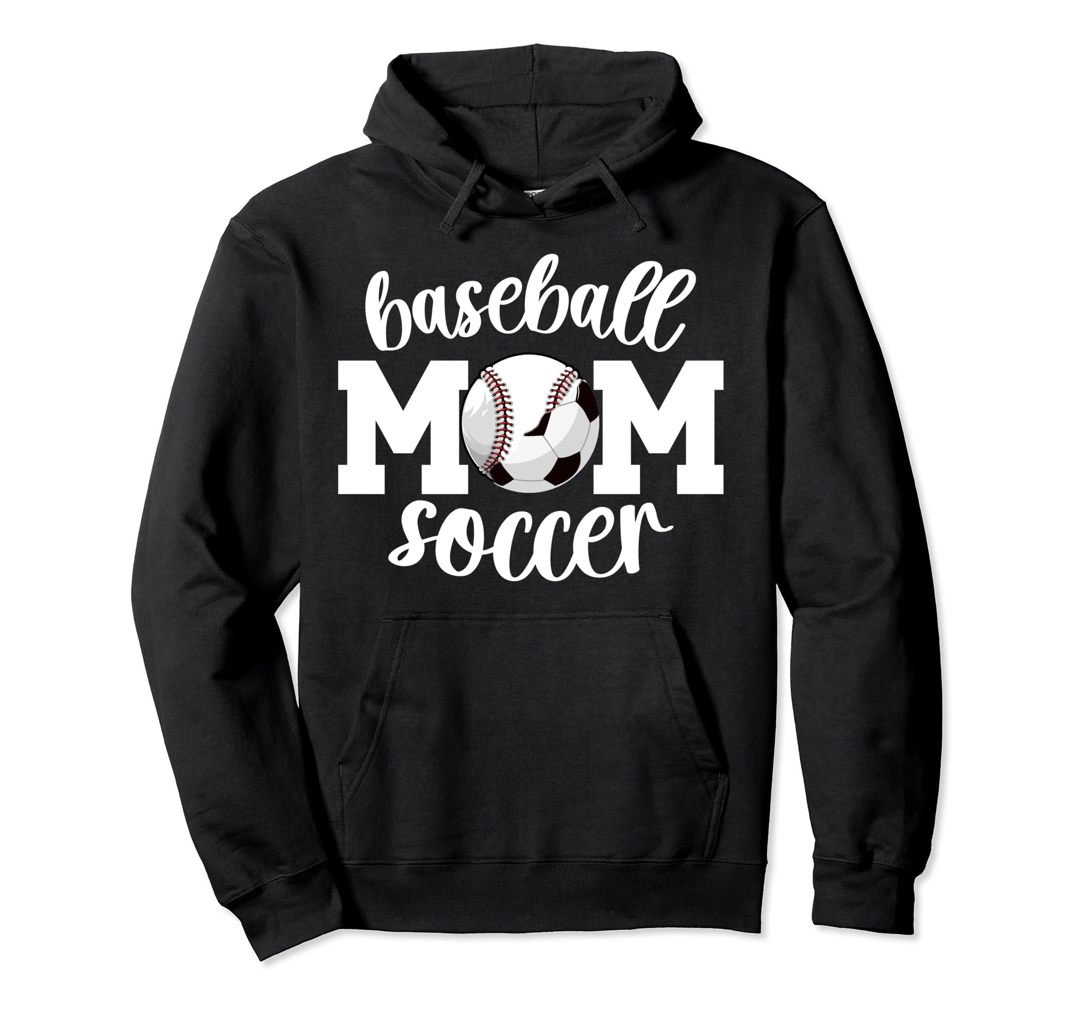 Soccer Baseball Mom Ballers Baseball Hoodie - Novelty Apparel Unisex - T-Shirt, Sweatshirt, Hoodie
