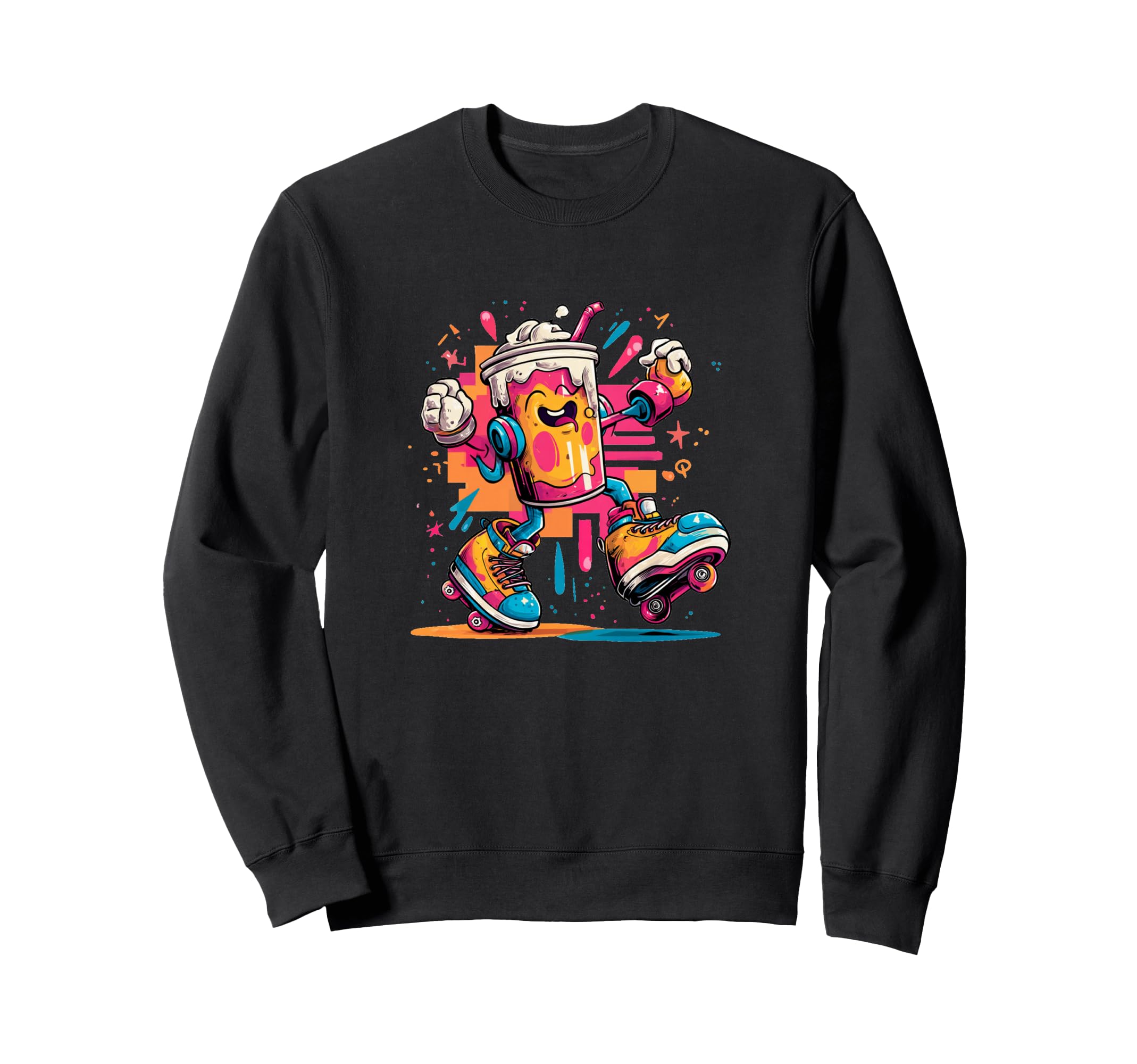Pretty Colors And Disco Milkshake Sweatshirt - Minimalist Print Unisex - T-Shirt, Sweatshirt, Hoodie