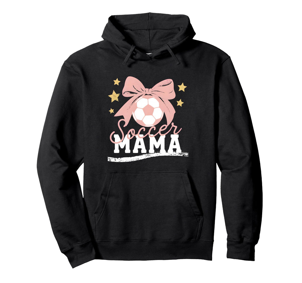 Soccer Mama Coquette Bow Sideline Soccer Hoodie - Unique Graphic Men Women - T-Shirt, Sweatshirt, Hoodie