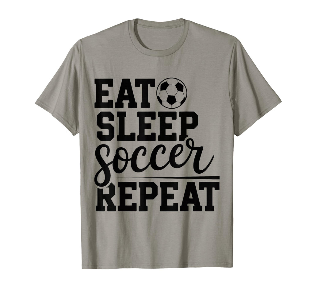 Eat Sleep Soccer Repeat T-Shirt - Custom Art Print for Adults - T-Shirt, Sweatshirt, Hoodie