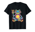 Tie Dye Frog Peace Sign T-Shirt - Fun Novelty Design for Adults - T-Shirt, Sweatshirt, Hoodie