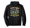 Soccer Halloween Spooky Goalkeeper Hoodie - Minimalist Print Men Women - T-Shirt, Sweatshirt, Hoodie