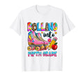 Rolling Into Fifth Grade Roller Skates T-Shirt - Trendy Graphic Unisex - T-Shirt, Sweatshirt, Hoodie