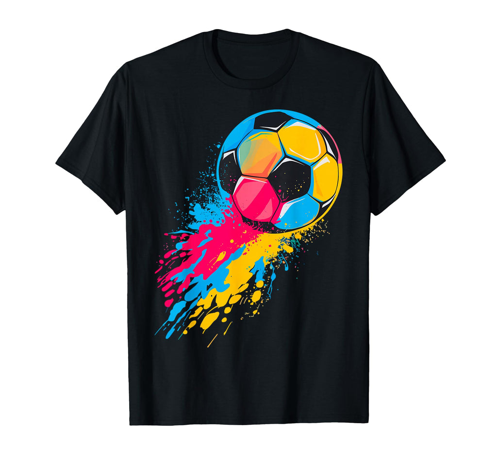 Colorful Soccer Ball Soccer Mom Player T-Shirt - Novelty Apparel Men Women - T-Shirt, Sweatshirt, Hoodie